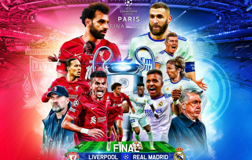 Football commentary Liverpool vs Real Madrid, Champions League final