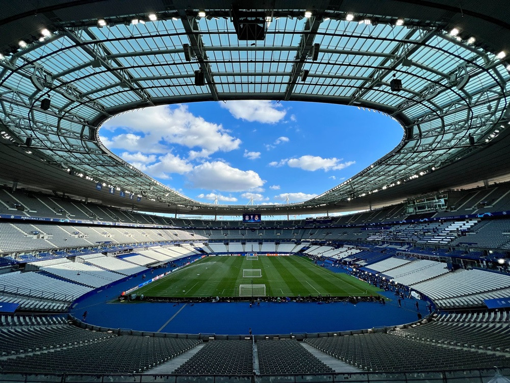 Sân khấu Stade de France đã sẵn sàng cho màn trình diễn đỉnh cao vào lúc 2h ngày 29/5 (giờ Việt Nam)