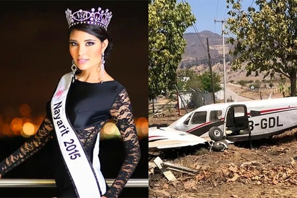 Miss Mexico has a plane crash