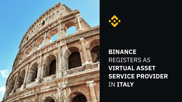 Italy chấp thuận cấp phép cho Binance hoạt động tại quốc gia này