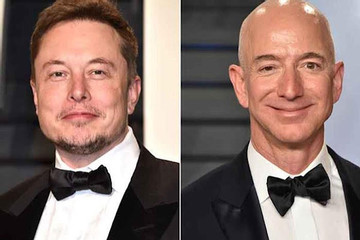 Elon Musk ‘cà khịa’ Jeff Bezos lười biếng