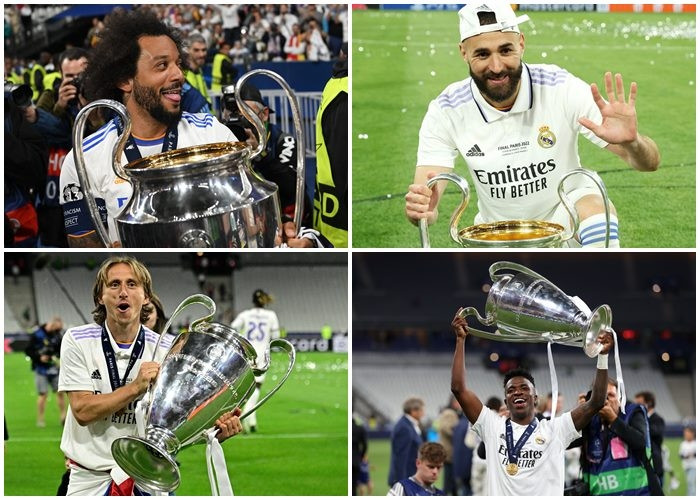 Những khoảnh khắc dàn sao Real Madrid say sưa ở thiên đường thứ 14