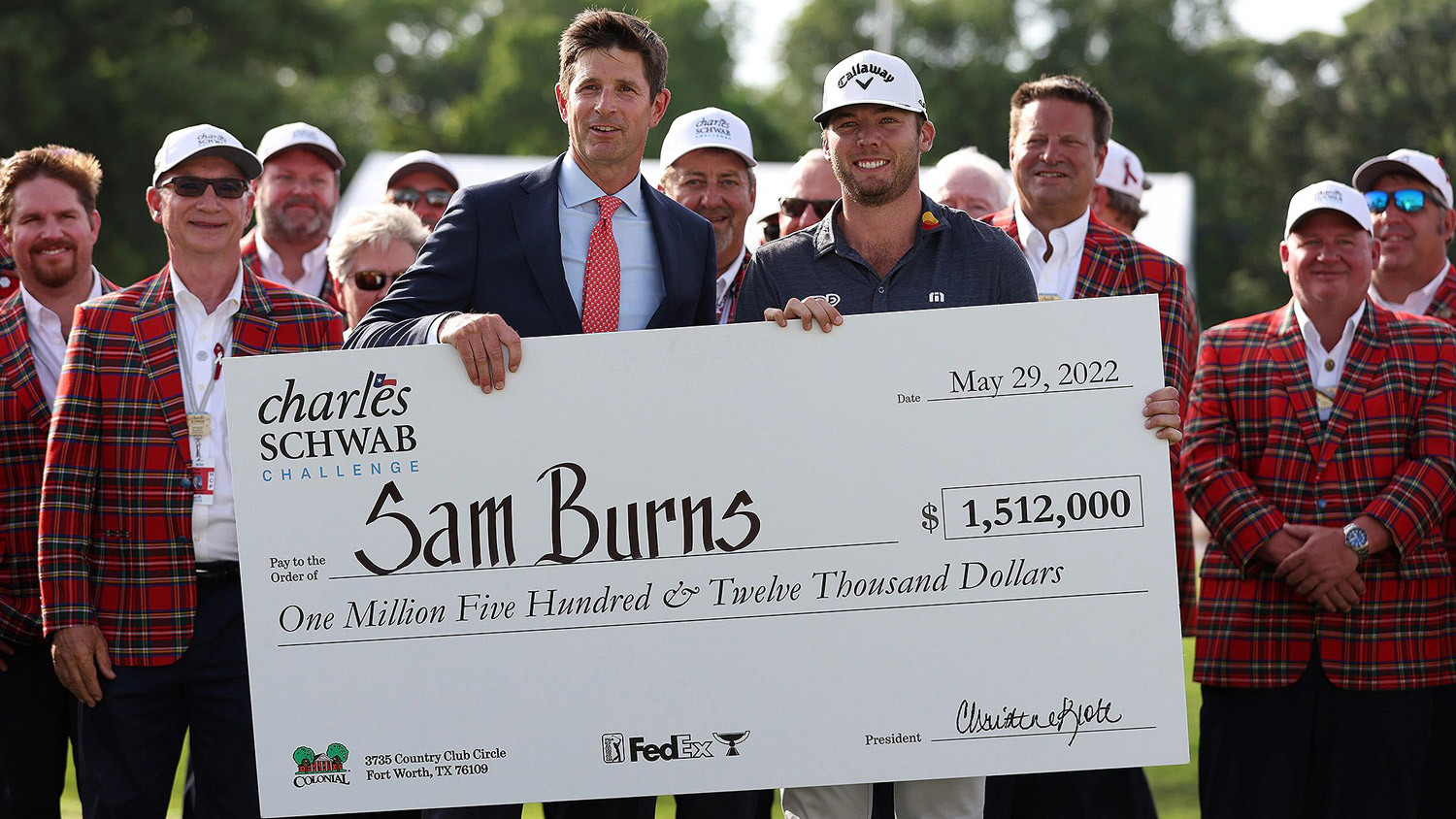 Sam Burns chiến thắng giải golf Charles Schwab Challenge