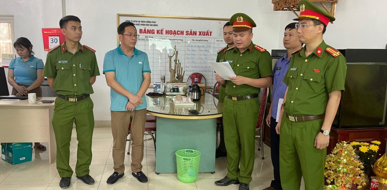 Arrest the director of a fake fertilizer company in Thanh Hoa