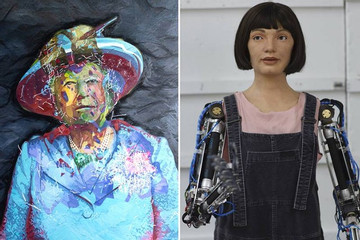 Bức hoạ chân dung Nữ hoàng Anh thực hiện bởi robot AI có gì đặc biệt?