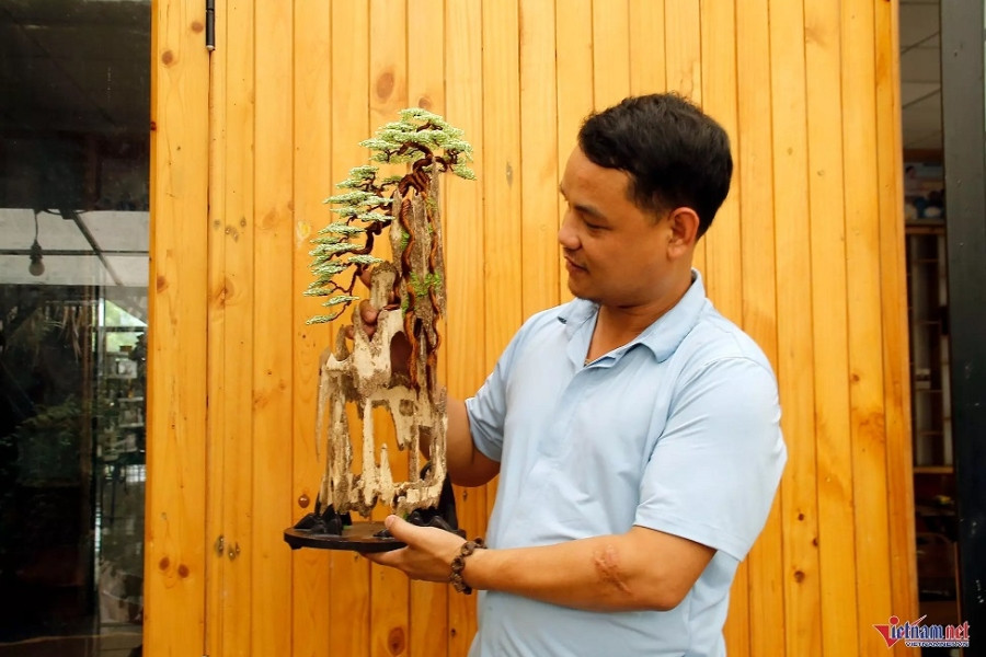 Engineer quits high-paying job to make agarwood bonsai