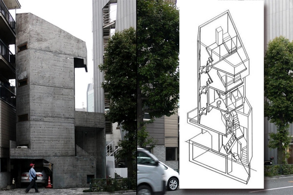Khám phá nhà tam giác siêu nhỏ - công trình kiến trúc nổi tiếng ở Nhật Bản