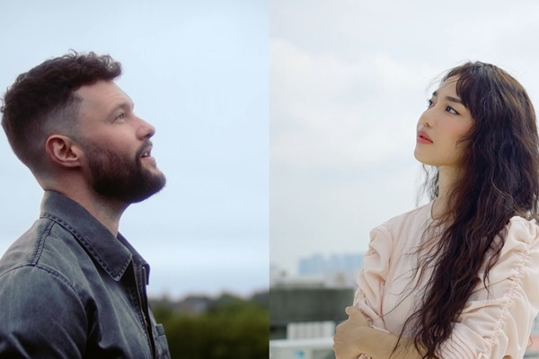 Hoàng Duyên lo lắng nhưng hạnh phúc hát với Calum Scott trong MV Heaven