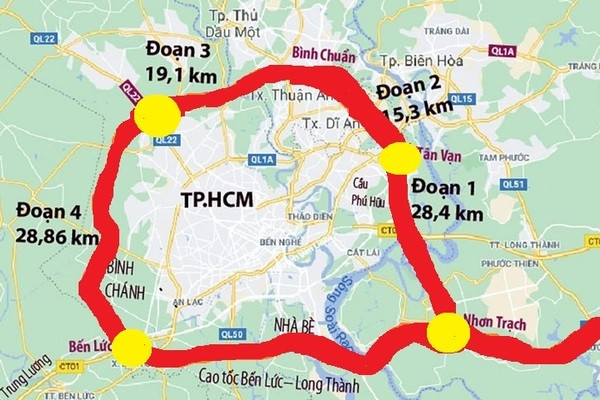 TP.HCM ‘thúc’ ba tỉnh giáp ranh đẩy nhanh thủ tục làm đường Vành đai 3