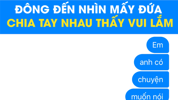 Những mẩu tin nhắn chia tay gây nhức nhối trên mạng xã hội