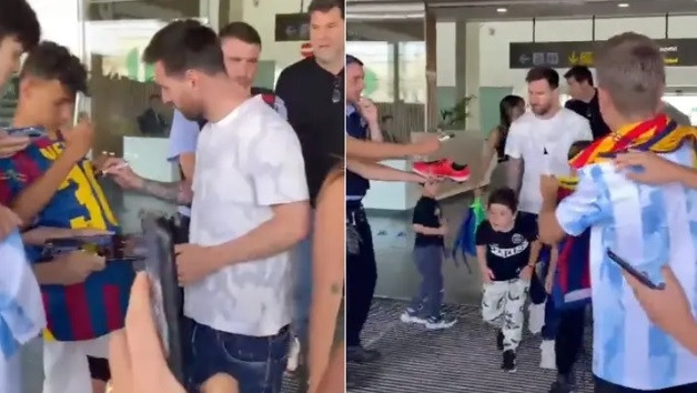Messi được chào đón nồng nhiệt khi trở lại Barcelona