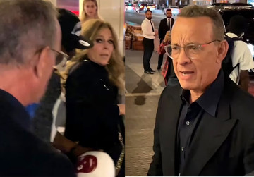 Tom Hanks quát fan quá khích để bảo vệ vợ