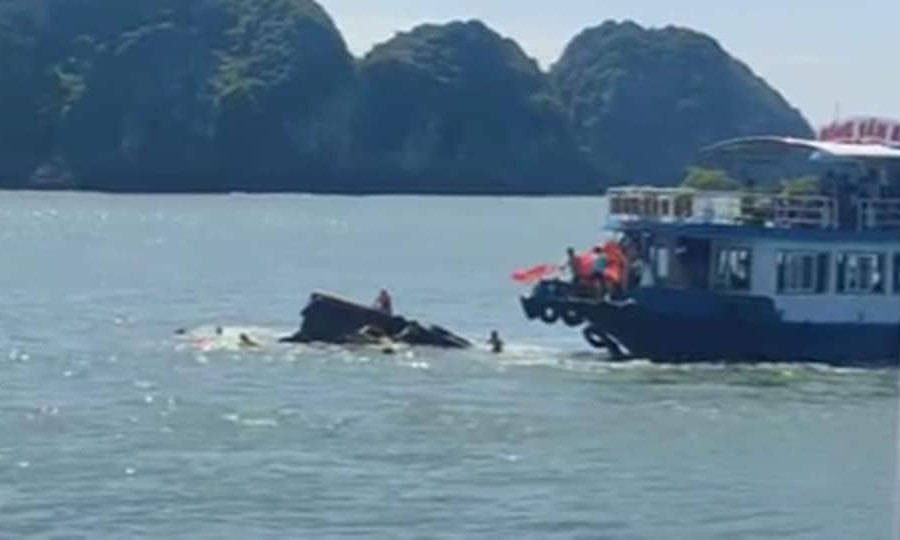 Chìm tàu du lịch trên vịnh Lan Hạ, 1 hành khách mất tích
