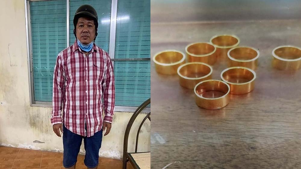 Caught red-handed who specializes in swapping fake gold for real gold in Ho Chi Minh City