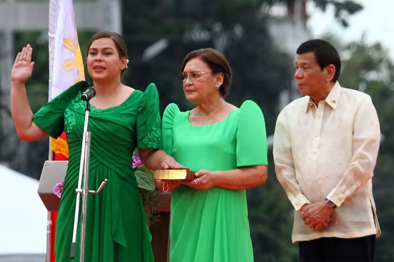 Con gái ông Duterte tuyên thệ nhậm chức Phó tổng thống Philippines