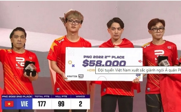 Vietnam finish second at PUBG Nations Cup 2022