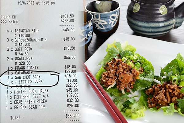 Thu riêng tiền rau sống trong món ăn của khách, nhà hàng gây tranh cãi nảy lửa