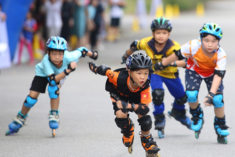 Hơn 300 VĐV dự giải vô địch trẻ Roller Sports toàn quốc 2022