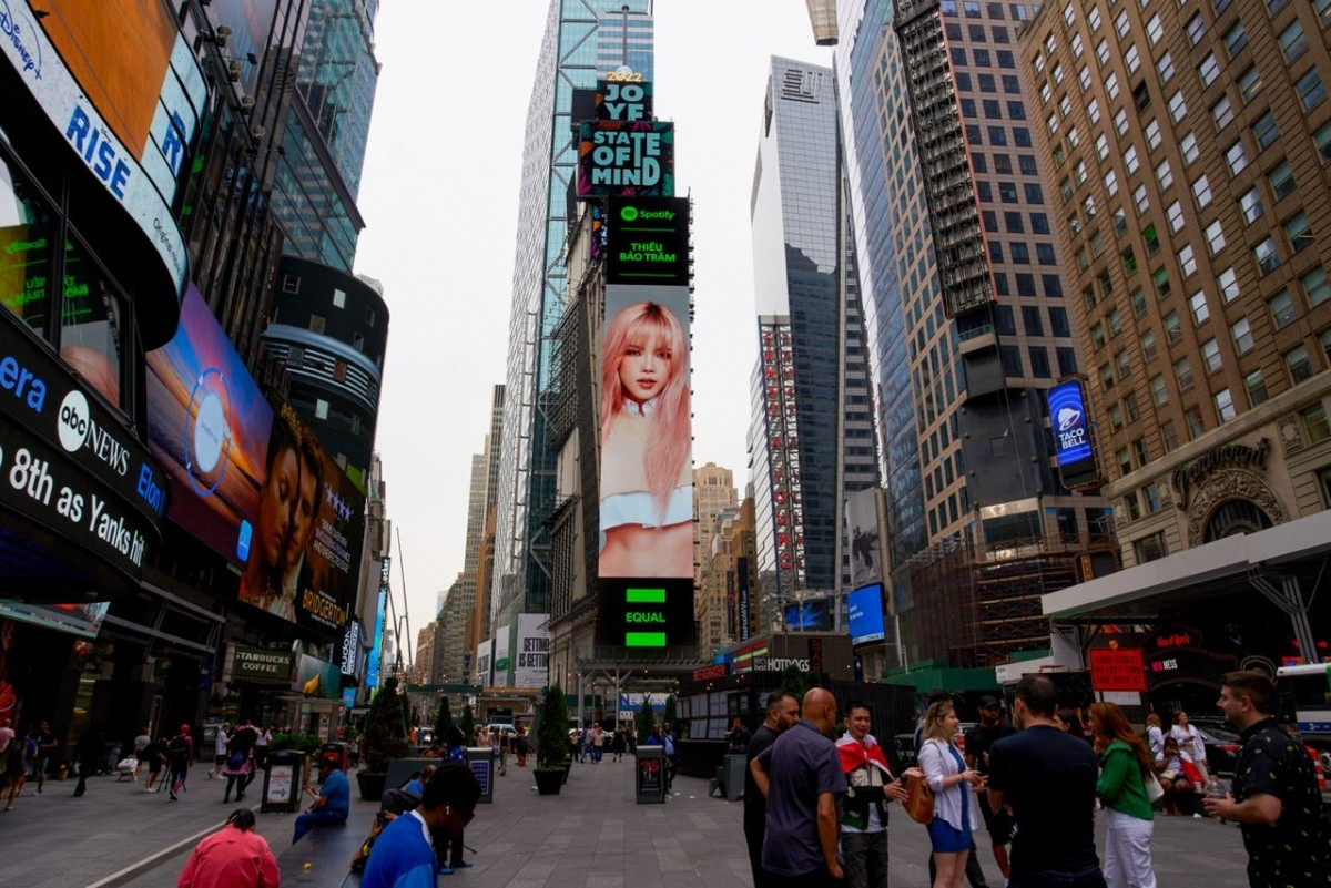 local singer appears in spotify campaign on times square billboard picture 1