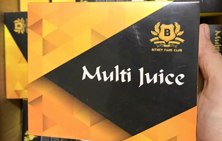Nước trái cây hỗn hợp Multi Juice và Lucenta kinh doanh đa cấp không phép