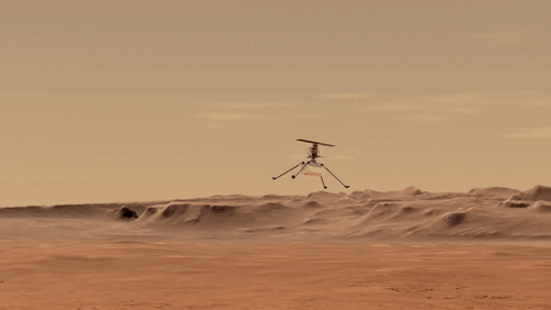 Video mới nhất của trực thăng Ingenuity gửi về từ Hoả tinh