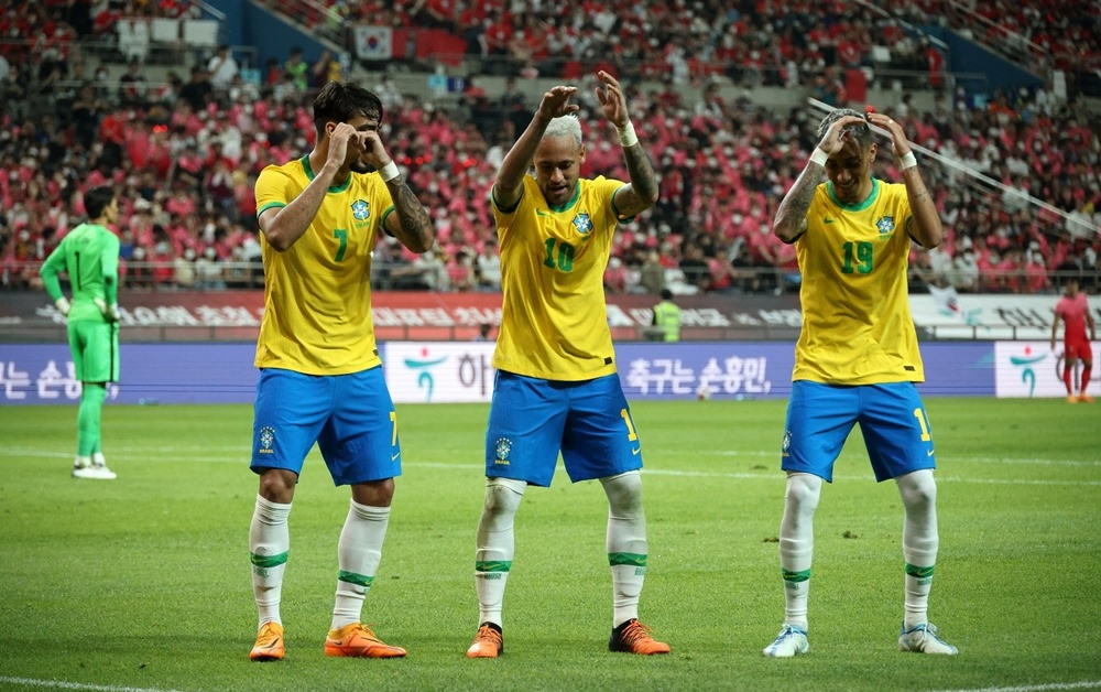 Korean football results 1-5 Brazil