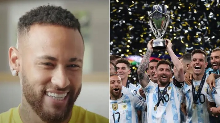 Neymar mỉa mai màn ăn mừng của Messi và Argentina ở Cúp Liên lục địa