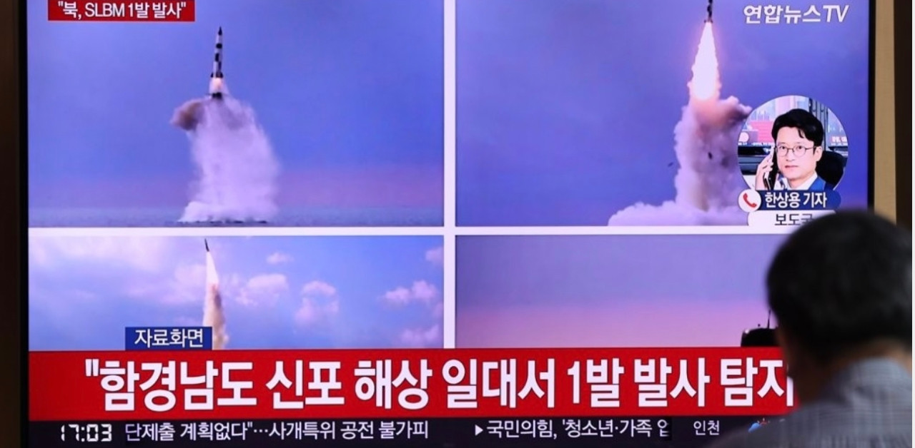 North Korea fires eight missiles into the sea in a row