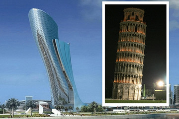 Tháp chọc trời nghiêng gấp 4 lần Pisa, giữ kỷ lục thế giới