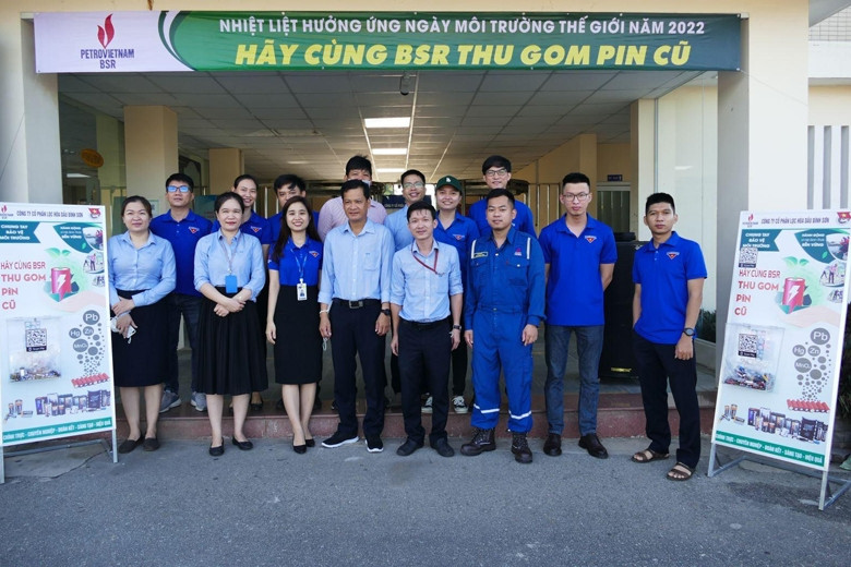 Lọc hóa dầu Bình Sơn tổ chức chương trình thu gom pin cũ
