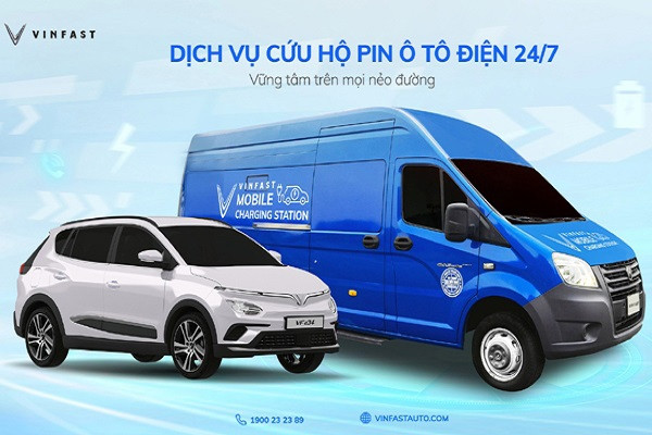 6 bước đơn giản sử dụng dịch vụ cứu hộ pin ô tô điện VinFast