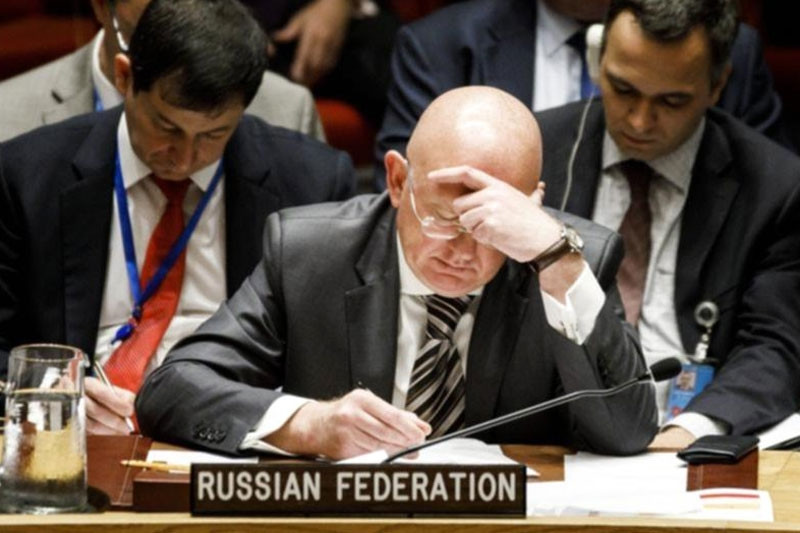 Russia’s ambassador dropped out of the UN meeting in the middle of returning to Ukraine because of European statements