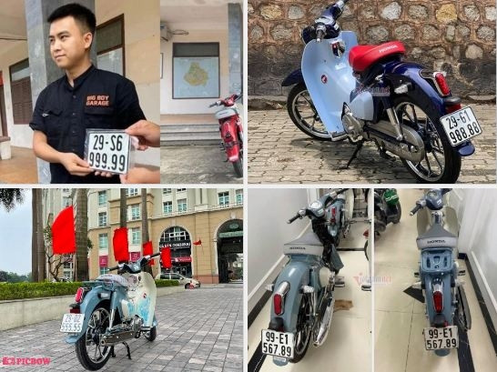 Loạt xe Honda Cub C125 biển số đẹp giá cao không tưởng