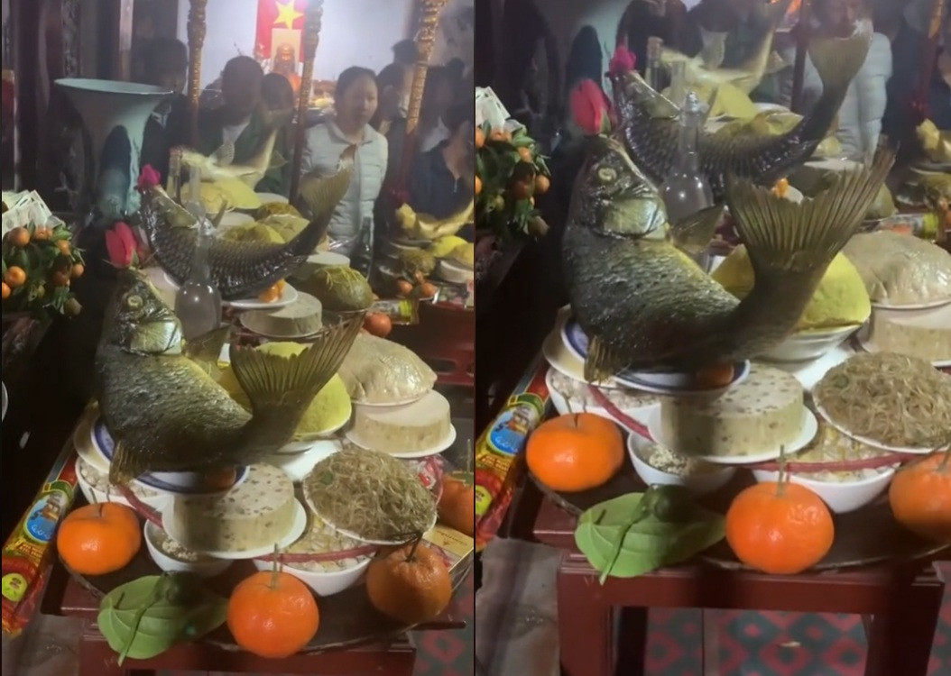 Món cá nằm võng tốn 5 lít dầu, chế biến 10 tiếng đồng hồ ở Thái Bình - 5