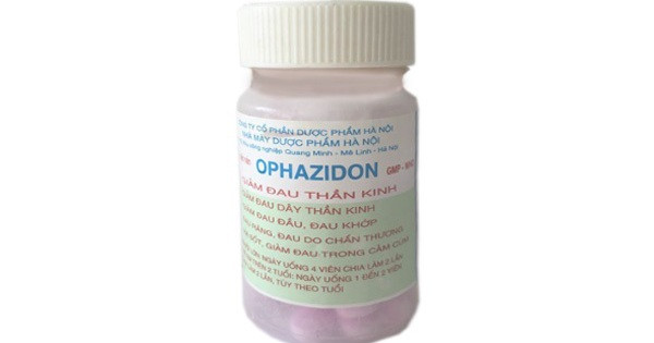 Cảnh báo loại thuốc giảm đau, hạ sốt Ophazidon bị làm giả