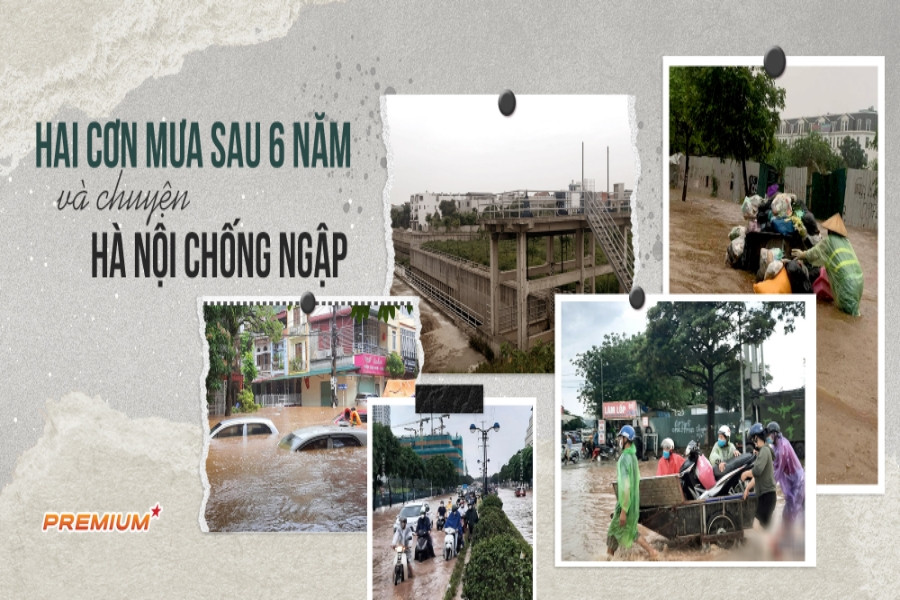 Hai cơn mưa sau 6 năm và chuyện Hà Nội chống ngập