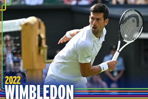 Djokovic thắng trận thứ 330 ở Grand Slam, vào vòng 4 Wimbledon