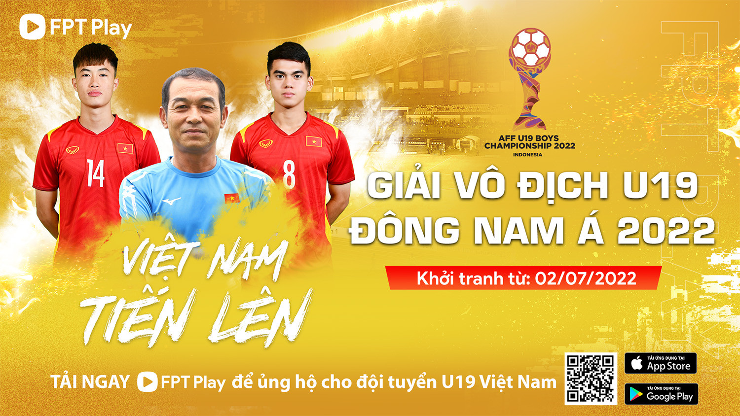 Người hâm mộ được xem trực tiếp U19 Việt Nam ở giải Đông Nam Á