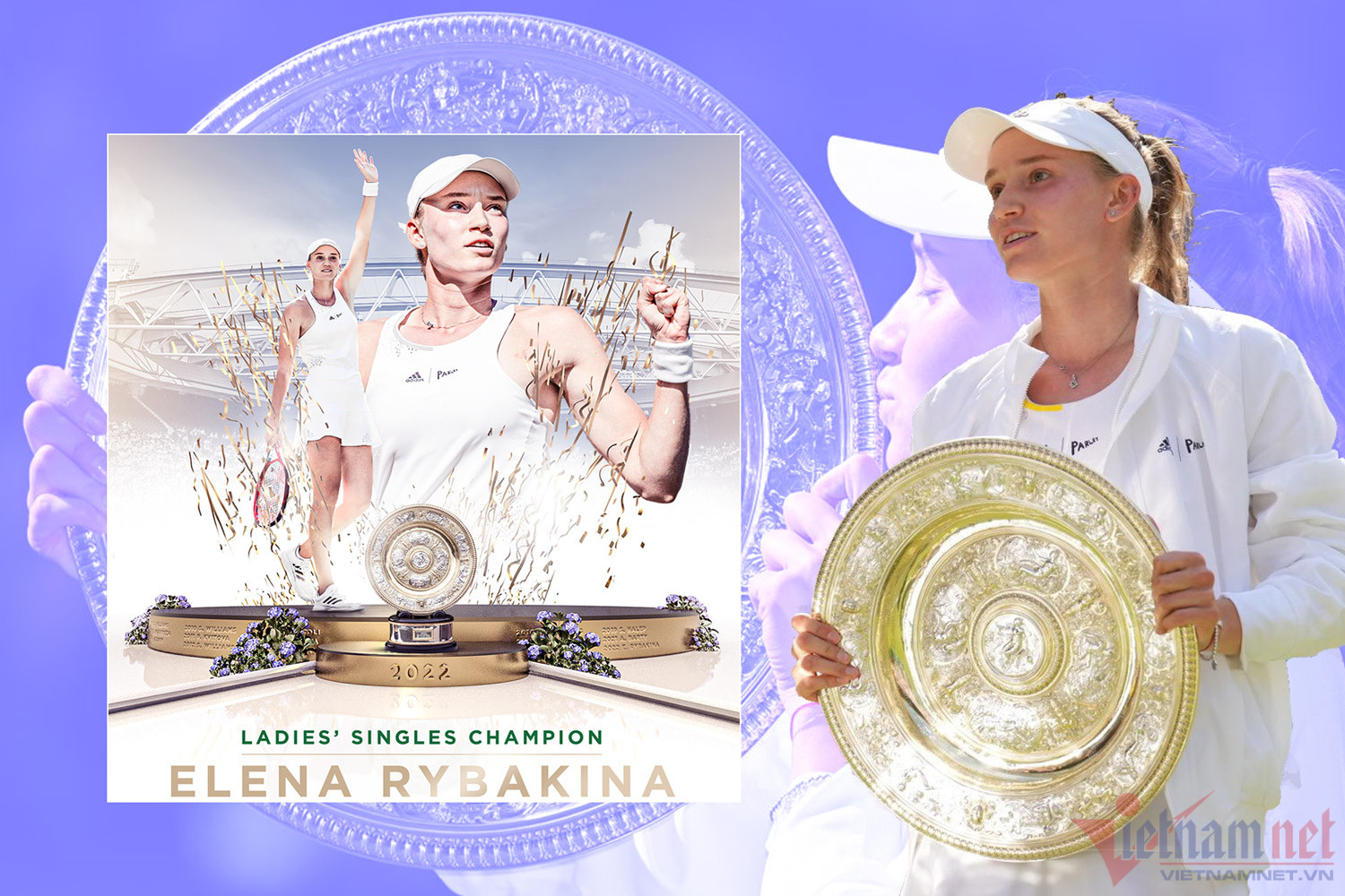 Elena Rybakina: Từ Moscow đến vinh quang Wimbledon