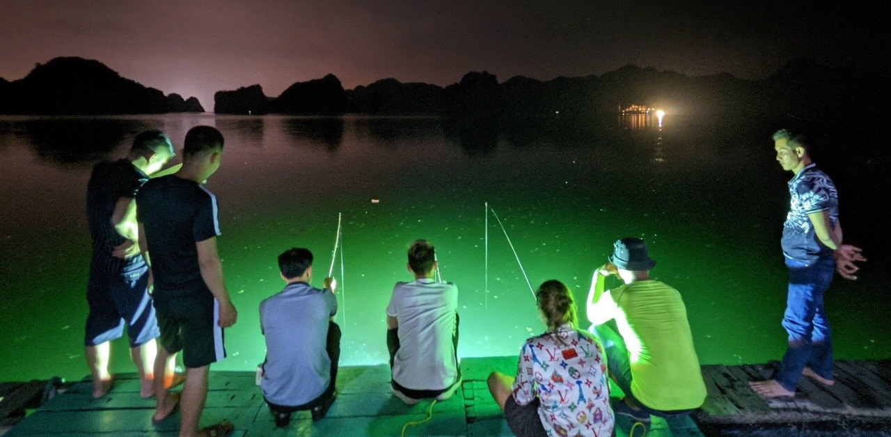 Câu mực là trải nghiệm mà khách du lịch không nên bỏ lỡ ở Cát Bà