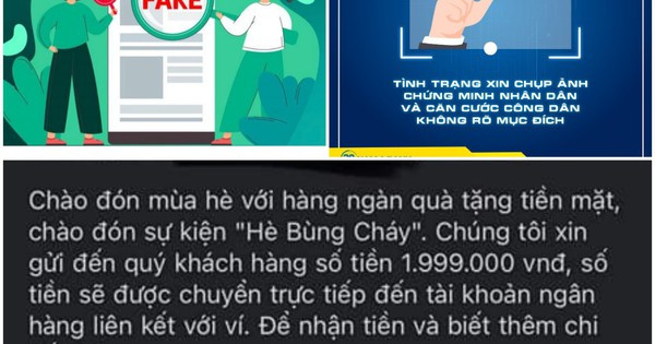 Cảnh báo trò lừa trúng thưởng tiền mặt, chọn tài khoản số đẹp