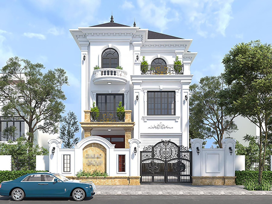 5 mẫu nhà ống tân cổ điển 3 tầng đẹp, hiện đại nhất