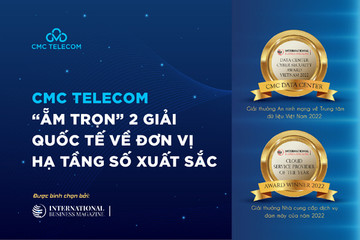 CMC Telecom giành 2 giải quốc tế về đơn vị hạ tầng số xuất sắc