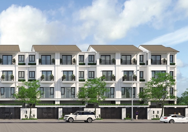 Nhà phố liền kề đẹp hút mắt, sống sang trong không gian mở