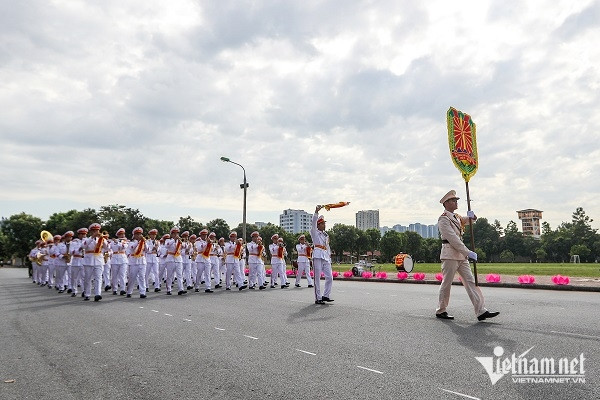Cảnh sát Việt Nam tổng duyệt trước Nhạc hội Cảnh sát các nước ASEAN+