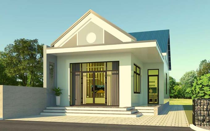 Nhà cấp 4 có 2 phòng ngủ chi phí thấp nhưng tận hưởng cuộc sống như resort