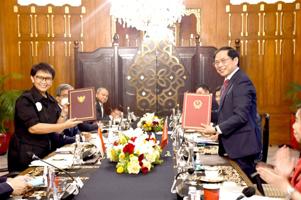 Vietnam, Indonesia seek to reach $15 billion in trade by 2028: Foreign ministers