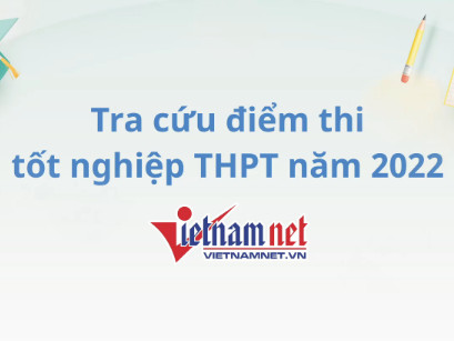Tra cứu điểm thi tốt nghiệp THPT 2022 trên VietNamNet