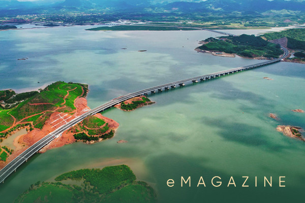 Vẻ đẹp cây cầu Vân Tiên trên cao tốc Vân Đồn - Móng Cái