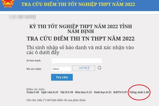 Thực hư vụ thí sinh đạt trên 28 điểm khối A trượt tốt nghiệp